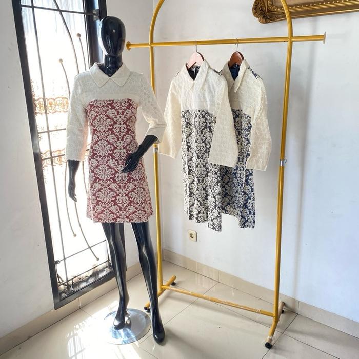Tunik SNQ 68-544 Model Kerah Bordir Bawah Anyam dengan Desain Elegan dan Warna yang Menarik
