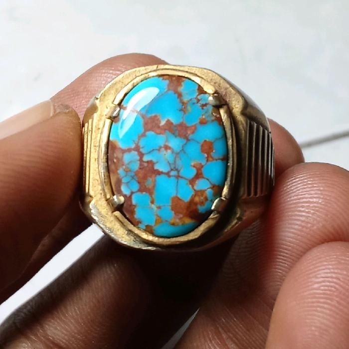 Pirus Persia Biru Ceplok urat merah