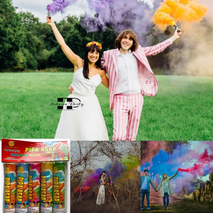 Smoke Bomb 60 Detik Per Pack Isi 5 Pcs / Bomb Asap / Pipa Asap Terjamin