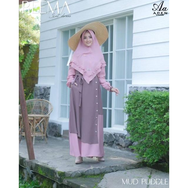 Terbaru Gamis Muslimah Aden Reema Lassie Zara Premium Gamis Set Hijab Khimar