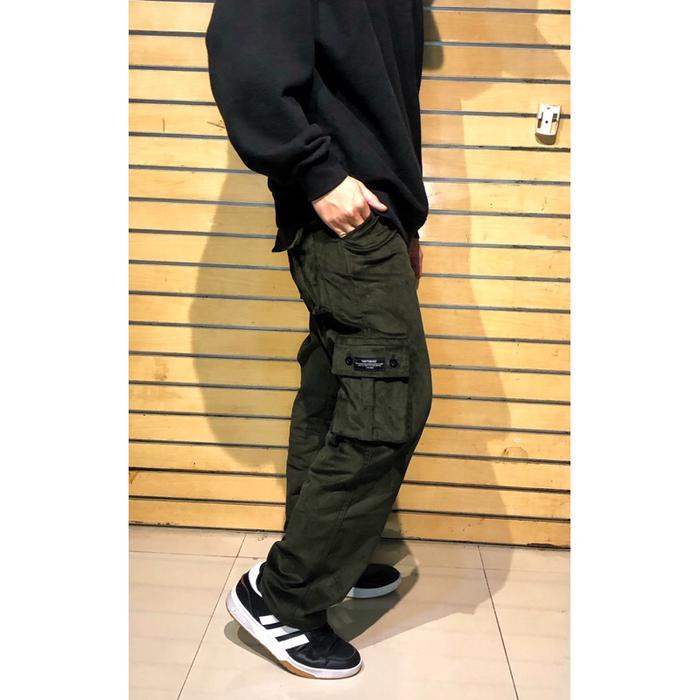 CELANA CORDUROY CARGO PANTS IJO ARMY | COTTON.EX | TERMURAH!!
