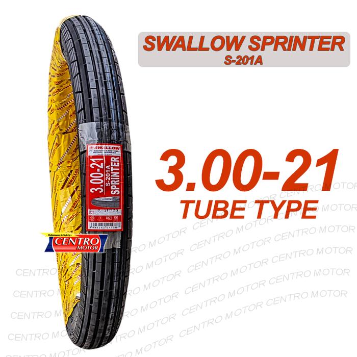 Ban Motor Custom Motif Classic. Swallow Sprinter 300-21 Tube Type.