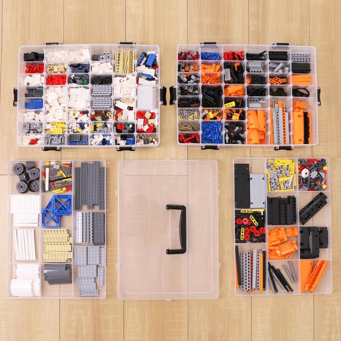 Toy Organizer Containers Lego Building Block Storage Boxes Organiser