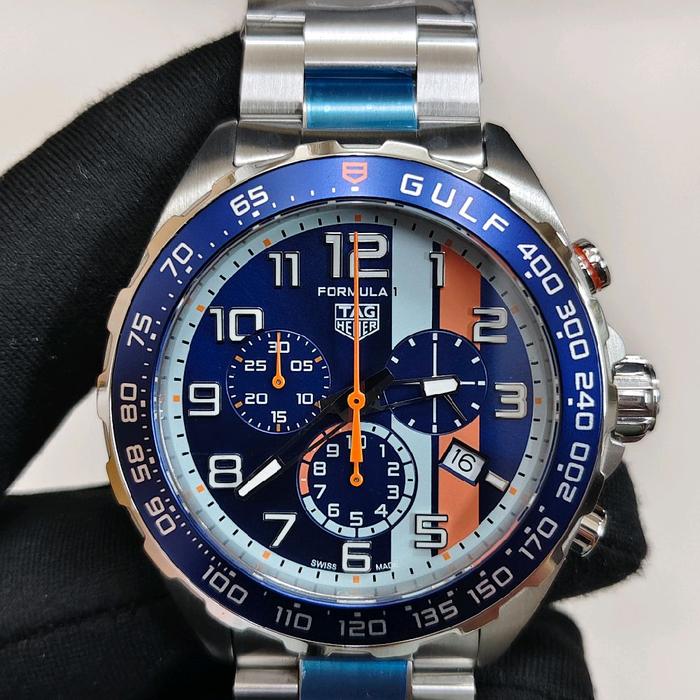 VRTAG TH HEUER 43MM GULF EDITION RONDA 5040