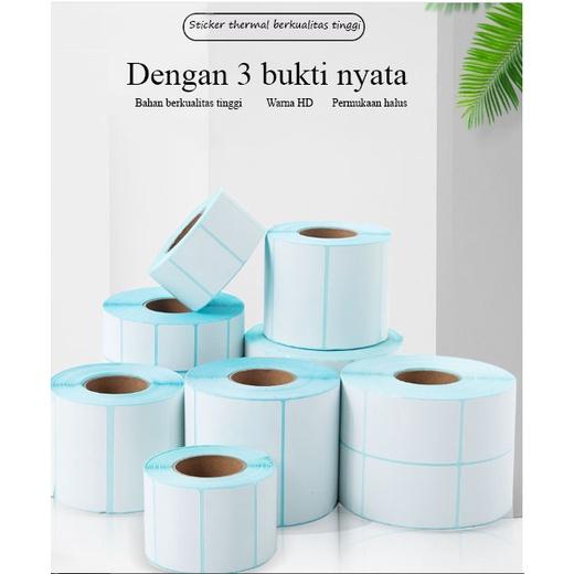 Stiker Kertas Thermal / Thermal Label / Kertas Barcode Doff Tidak Mengkilap