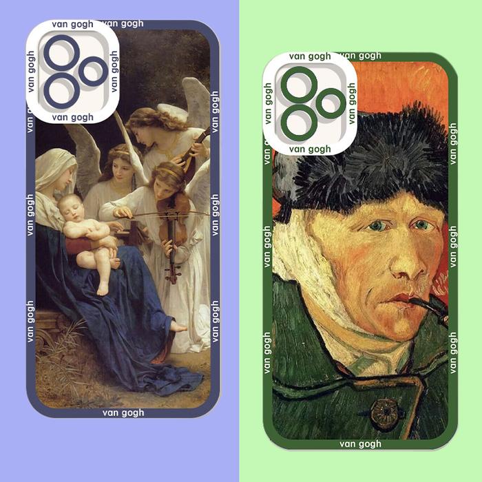 Van Gogh Silicone Len Protection Case For Xiaomi POCO X3 X4 F3 F4 GT