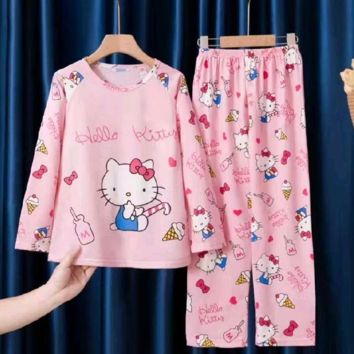 Piyama hello kitty anak baju tidur hello kitty anak cute piyama anak karakter hello kitty