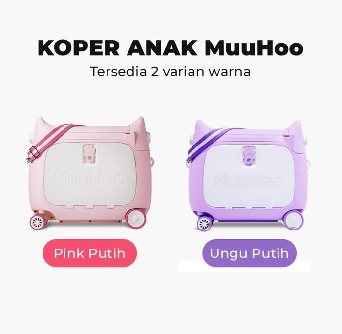 PREMIUM Koper Anak Duduk 18 Inch  Koper Tunggang Kabin MuuHoo Tas Koper Bayi