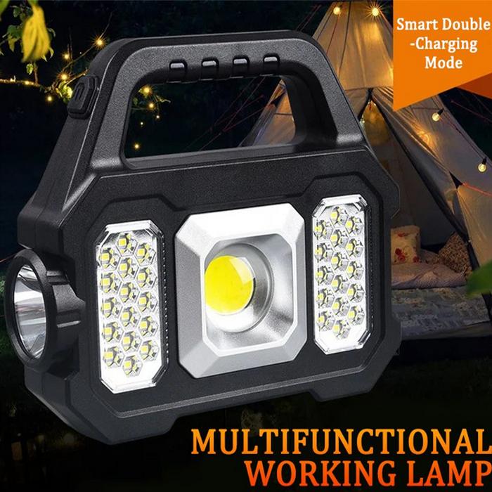 Senter Surya COB Lampu Berkemah Senter LED Dapat Diisi Ulang Tenaga