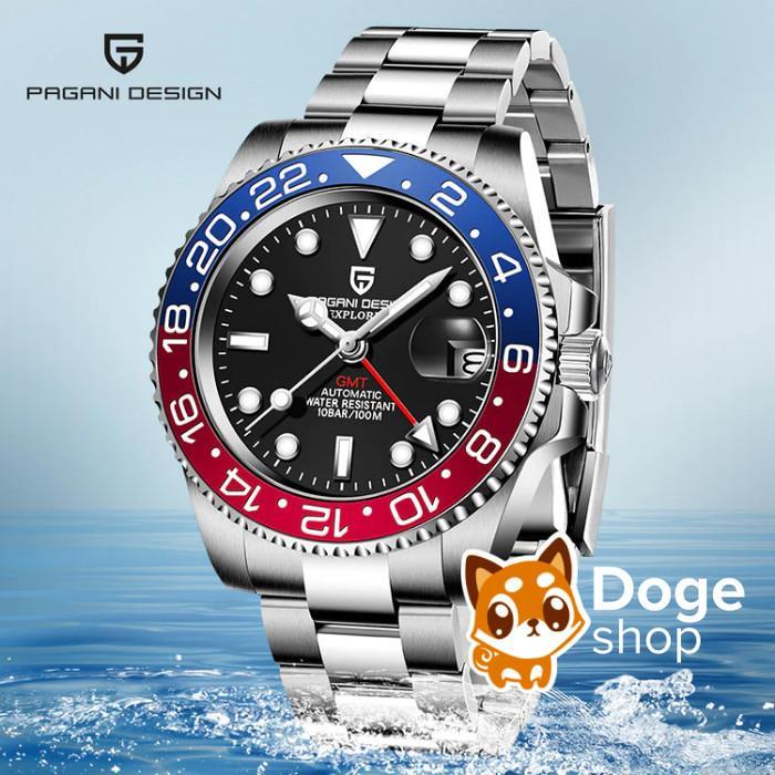 Pagani Design GMT PD-1662 Automatic Watch Batman Pepsi Jam Tangan Otomatis PD1662 5-Link 3-Link