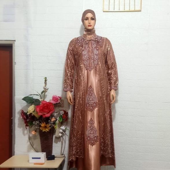 [TERLARISSS] Gamis tile bordir full aldania PREMIUM