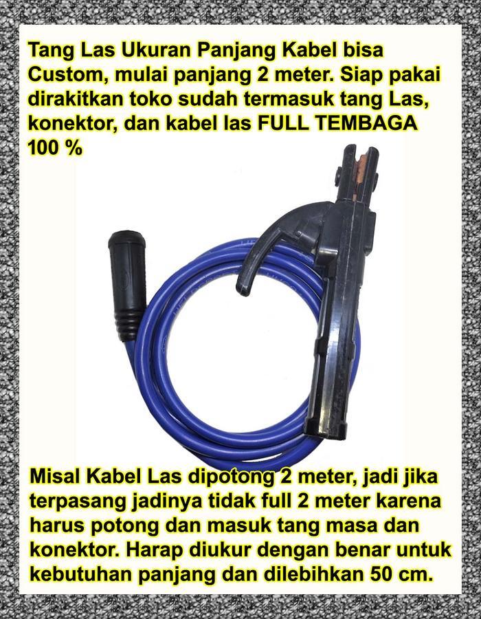 Tang Las Inverter Ukuran Custom Kabel Konektor Colokan Male Travo Las