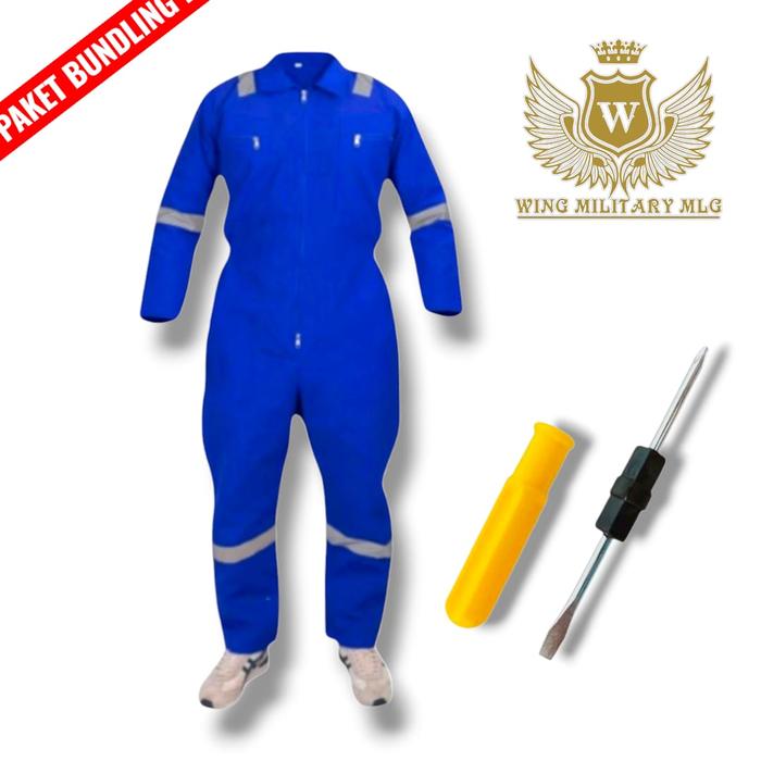 Paket Bundling Coverall Wearpack List Panjang Dan Obeng Plus Minus