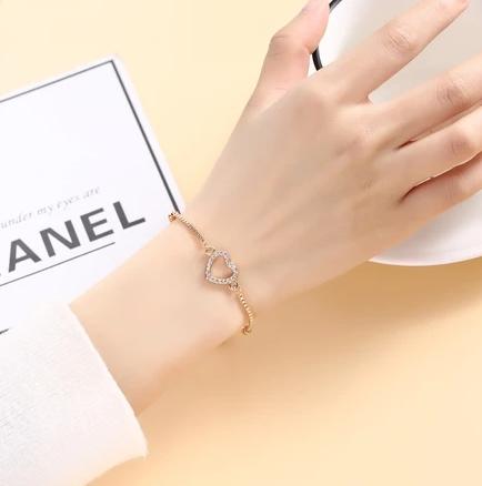 Gelang Gold Titanium Anti Karat Emas Muda Asli Perhiasan Murah Fashion Korea  Gaya Indah Gelang Tali