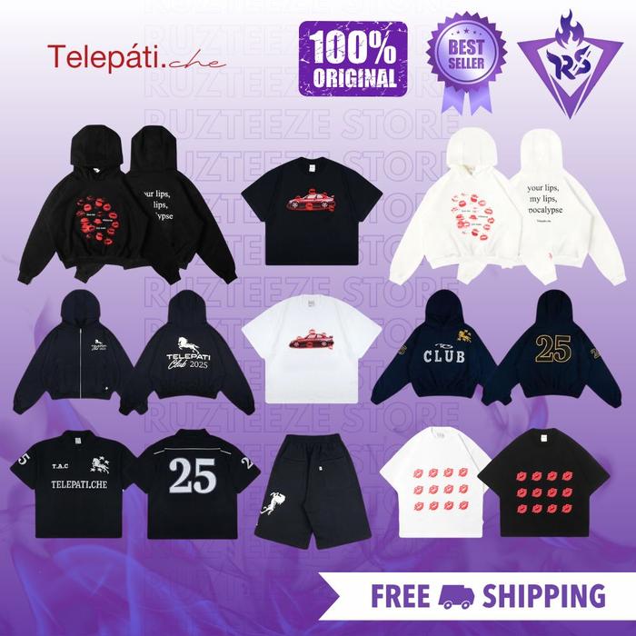 [ORIGINAL 100%] Hoodie TELEPATI Limited Edition || Zip Hoodie Telepati.che | Hoodie Telepati X Slowa