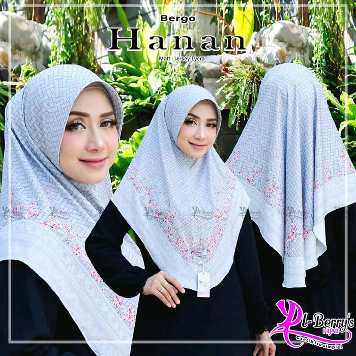 HIJAB EL BERRYS BERGO HANAN // HIJAB INSTAN MOTIF