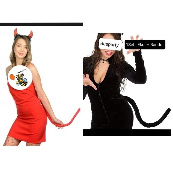 Aksesoris Halloween Ekor Setan Ekor Kucing / Ekor Devil Cosplay Kostum Halloween Promo