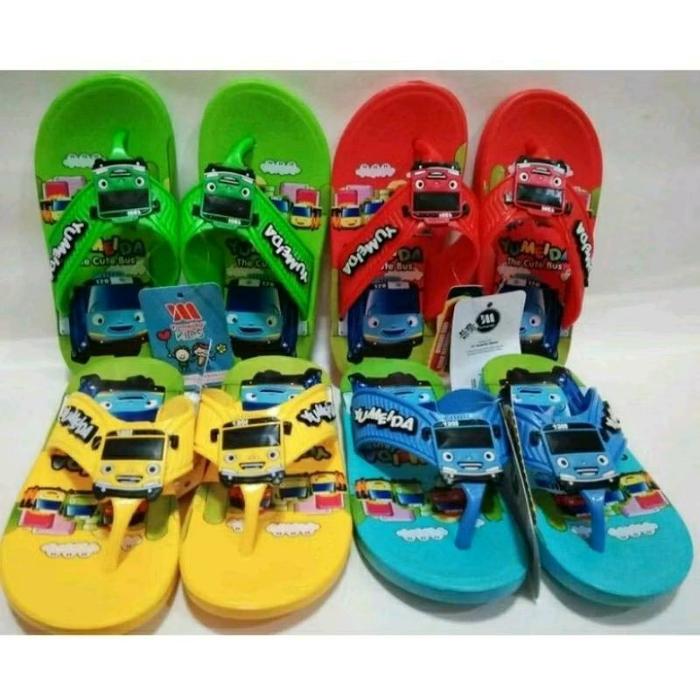 SANDAL jepit anak Tayo,sandal anak Tayo lucu yumeida