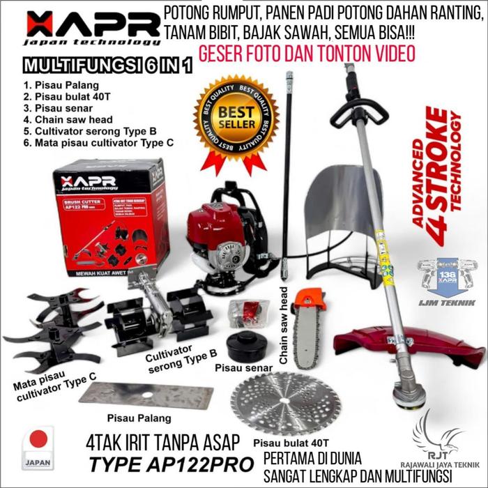 Xapr Alat Pemadat Cor Semen Proyek 4Tak  Type Ap122Pro Mesin Cement Potong Rumput Panen Padi
