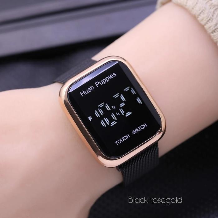 Jam Tangan Wanita /Jam Tangan Fashion Hush Puppies Led Touch Watch