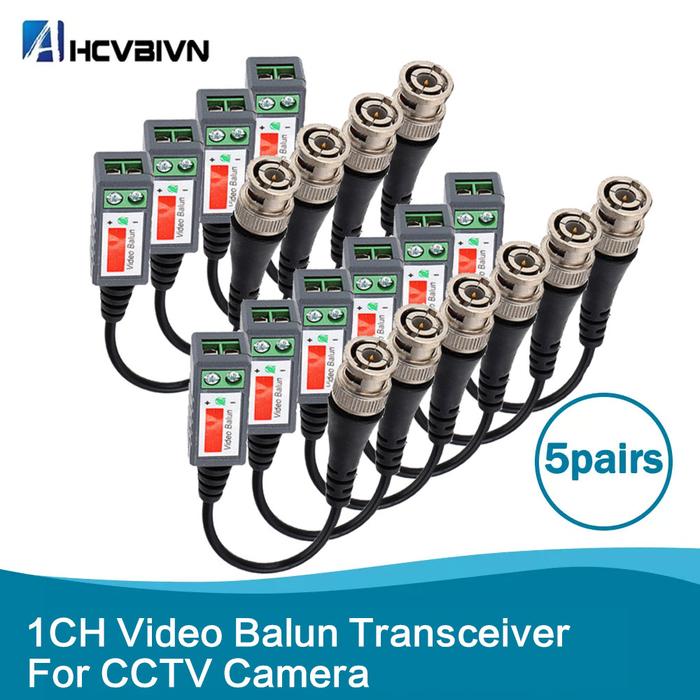 10pcs CCTV Video Balun Passive Transceivers 2000ft Distance UTP Balun