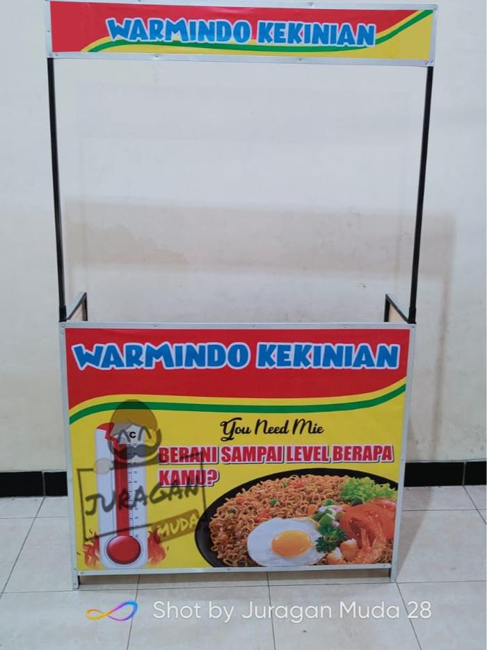Gerobak Lipat / Booth Portable / Booth Lipat Warmindo versi Ekonomis