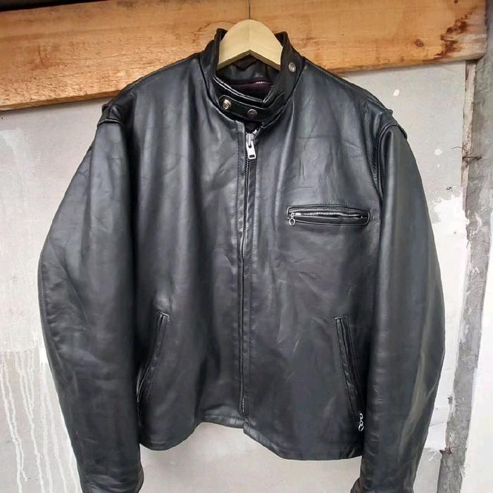 SCHOTT 641 SINGLE RIDER CAFERACER VINTAGE BIKER CLASSIC RETRO RUGGED STYLE JAKET KULIT