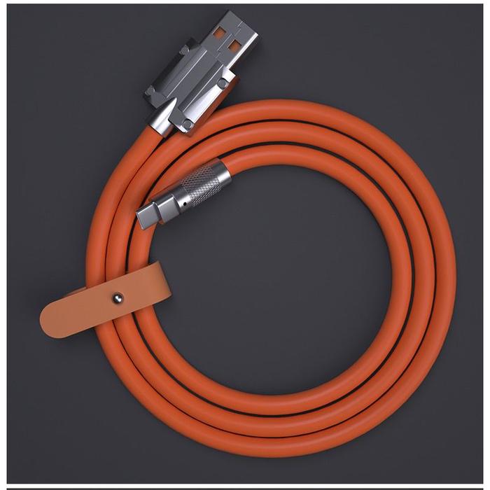 Kabel Data Silicone 120W Fast Charging Kabel Data Kuat Tahan Lama