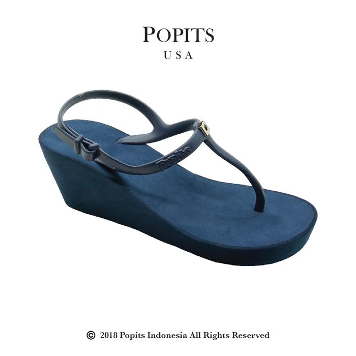 POPITS - Slingback Tall (7 cm) - Sandal Wanita Black Hitam