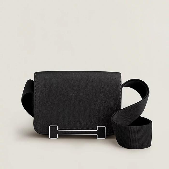 Tas Premium Wanita,Tas messenger,HERMES,Hermes Geta shoulder bag,black