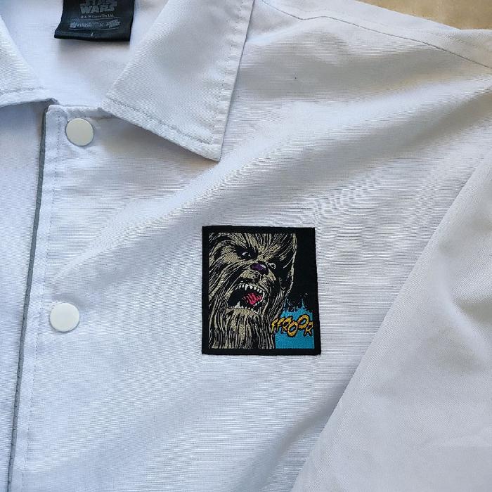 white coach jacket star wars x ageless galaxy (AGLXY)
