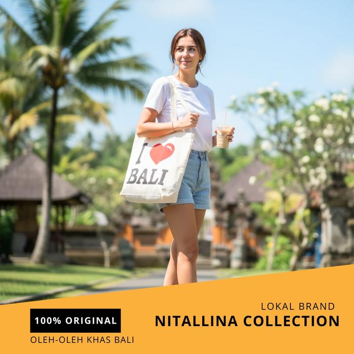 Tas Tote Bag Etnik Bali - Tas Tote Bag Etnik Murah -Tas Tote Bag Etnik Oleh Oleh Khas Bali Canvas Wa