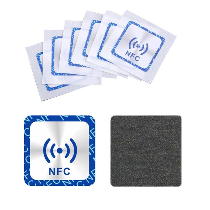 6PCS Universal NFC Ntag213 Tags Anti Metal Sticker NTAG 213 Metallic