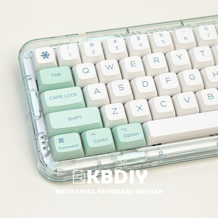 KBDiy 134 Keys Snow Mountain MAC Apple PBT Keycap XDA Profile Keycaps