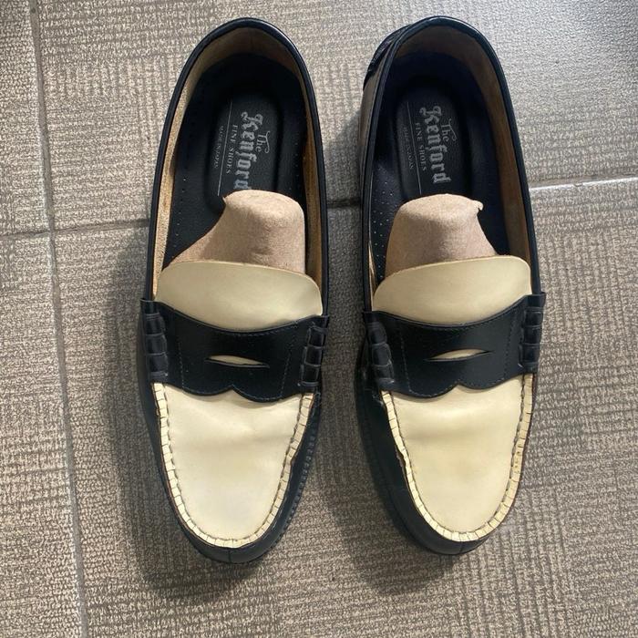 The Kenford Fine Shoes Mens Combi Loafers Black White/Haruta Fortuna GH Bass Weejun Alden Dr. Marten