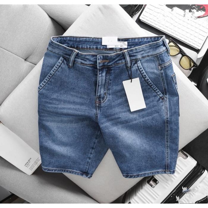 celana pendek jeans pria - celana jeans pria - celana pendek - celana cowok pendek - celana pendek -