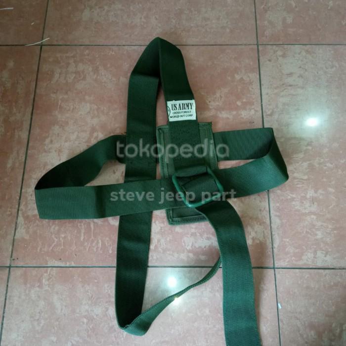 PREMIUM Tali sabuk jerigen bensin jeep militer willys US army