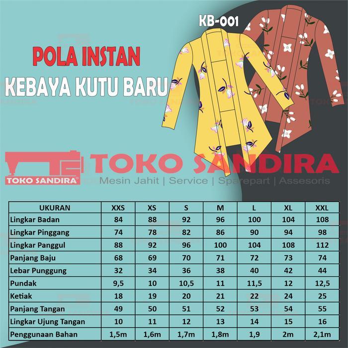 Pola Kebaya Kutu /Pola Kebaya/Pola Kebaya Wanita