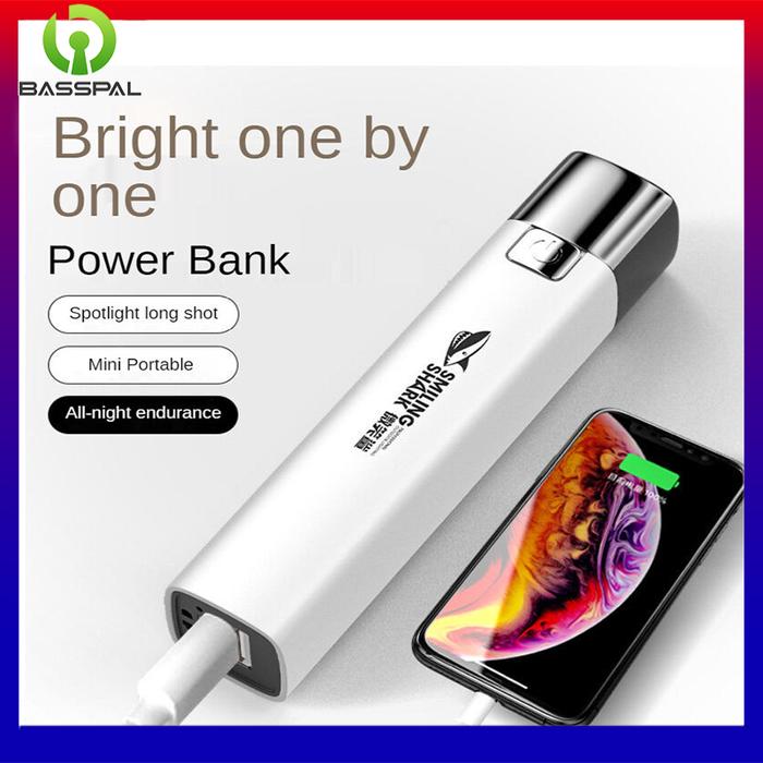 ABS senter kuat USB isi ulang kecil, senter luar ruangan senter