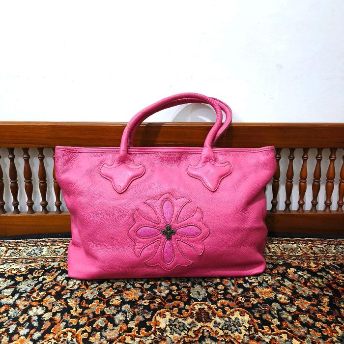 tas tote bag chrome hearts usa warna pink