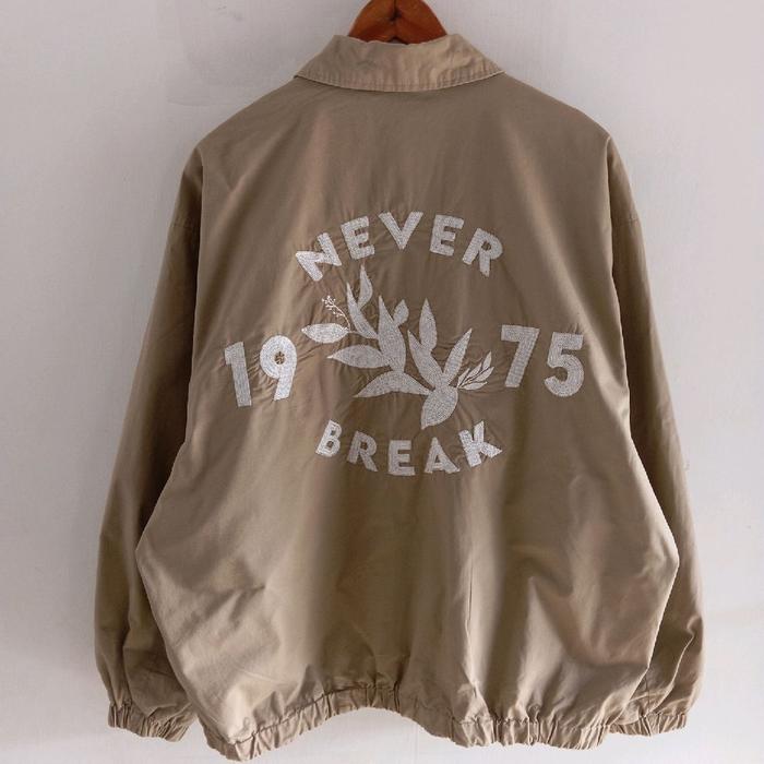 work jacket casual oversize Zara embroidered patch