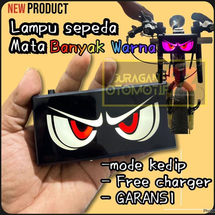 lampu sepeda aksesoris sepeda bmx mata kelap kelip