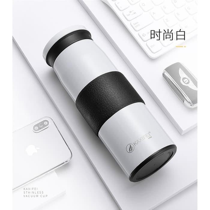 [PUTIH] Termos Kaxifei Warm 450ml Tumbler Botol Stainless Vacuum K911