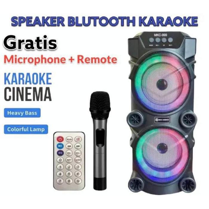AUDIO BLUETOOTH SPEAKER BASS MKC KIMISO (QS 999) PORTABEL SPEAKER WITH PARTY