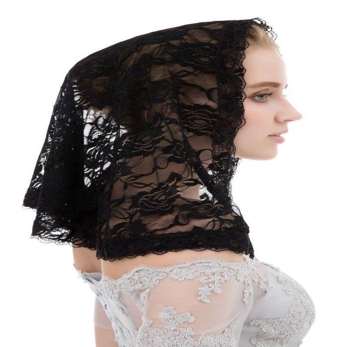Mantila Mantilla Kerudung Katolik / Kerudung Misa / Mantila Katholik