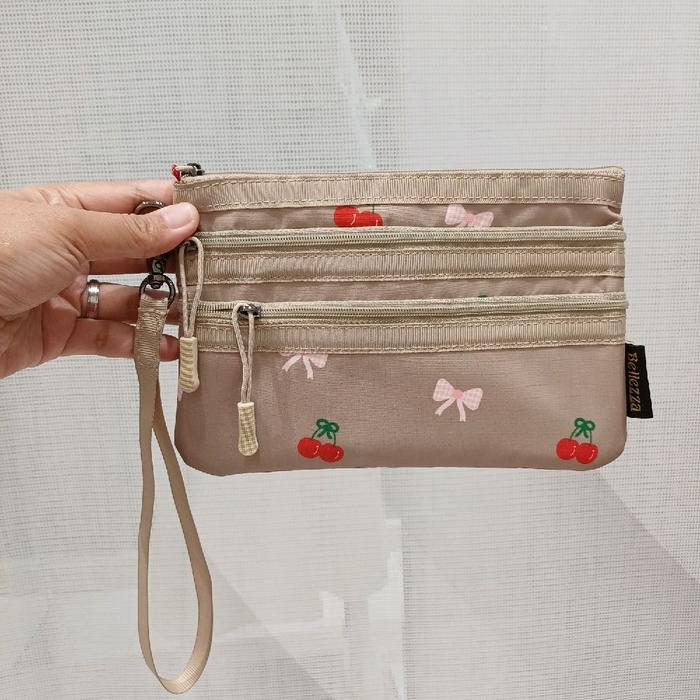 Tas Wanita Pouch Bellezza 63467 Original Depstore Mall Ori Tas Clutch Tangan Dompet Parasut Motif Wa