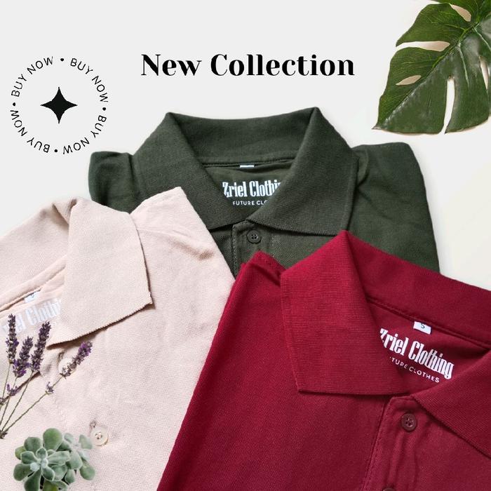 T-shirt polo bahan pique diamond
