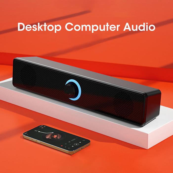 4D Computer Speaker Surround Soundbar Bluetooth Speaker5.0 Wired