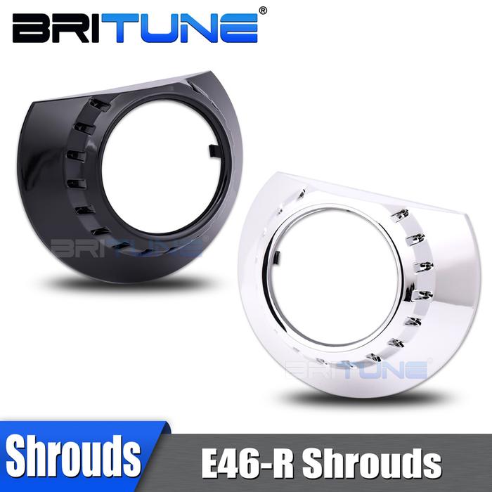 Projector Shrouds For E46 ZKW Headlight Lenses Bezel DIY 3.0 Bi-xenon