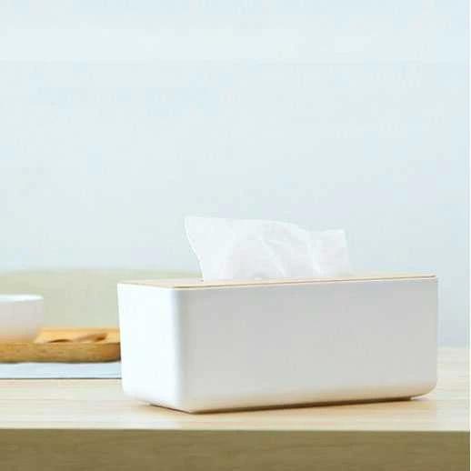 Kotak Tempat Tisu Kayu Estetik Tissue Box / Tisu Dispenser Wood MDF